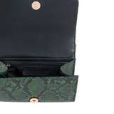 Green Textured Clutch